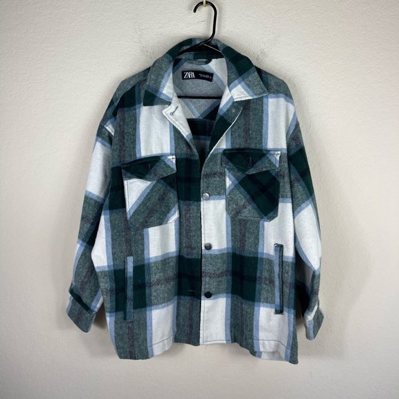 Zara Plaid Shacket - Picture 10 of 15